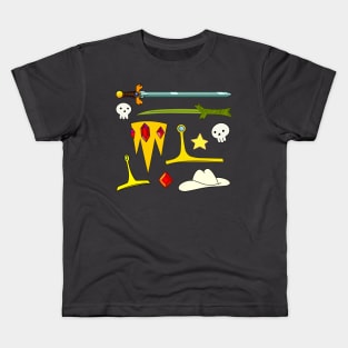 Adventure time miscelleneous object pattern Kids T-Shirt